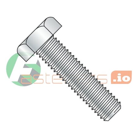 Newport Fasteners Grade A307, 1/4"-20 Hex Head Tap Bolt, Zinc Plated Steel, 1 in L, 1200 PK 413868